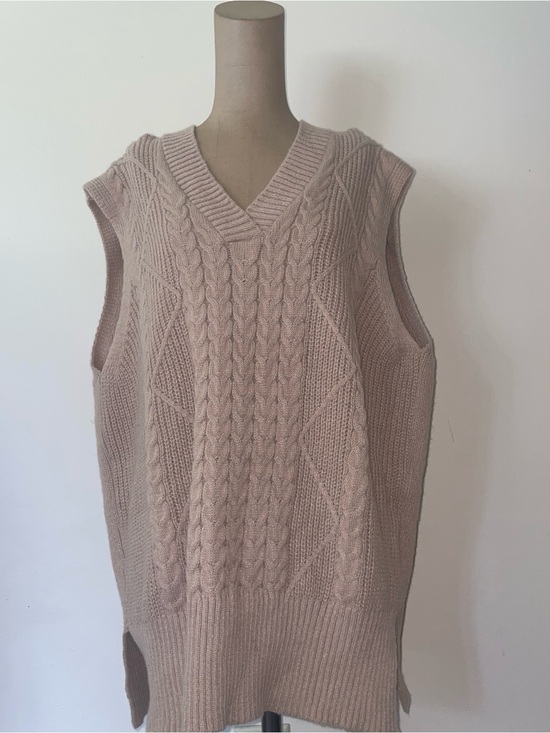 Simple Tops - SIMPLE Women's Cable Knit V-Neck Sleeveless Top -soft -stretchy‎